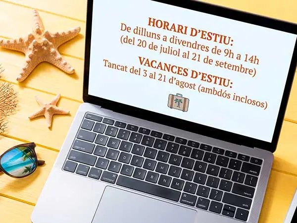 vacances amacia-horari-estiu